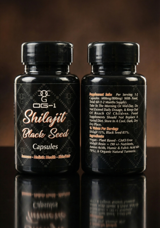OG-1 Shilajit And BlackSeed Capsules